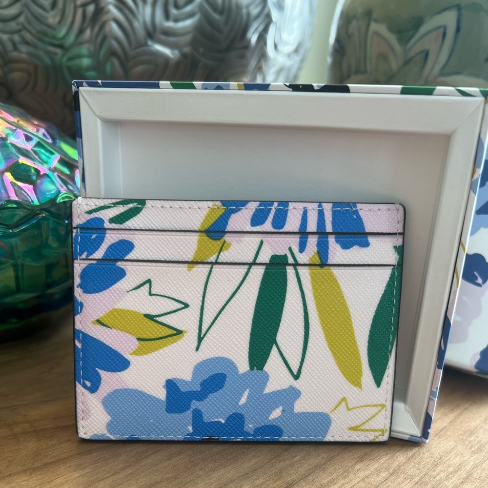 Kate Spade Madison Festival Floral Print Card Holder New in Box - Picture 4 of 8